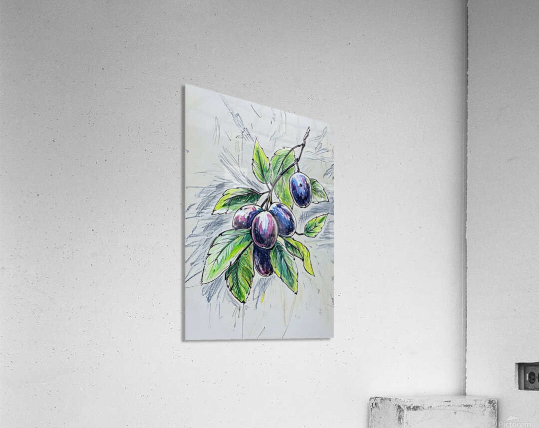 ArtXcl 029 grapes illustration Acrylic Print