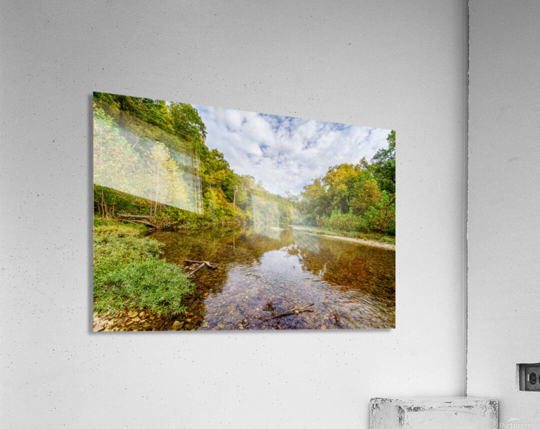 Autumn Reflections On Spring Creek Acrylic Print