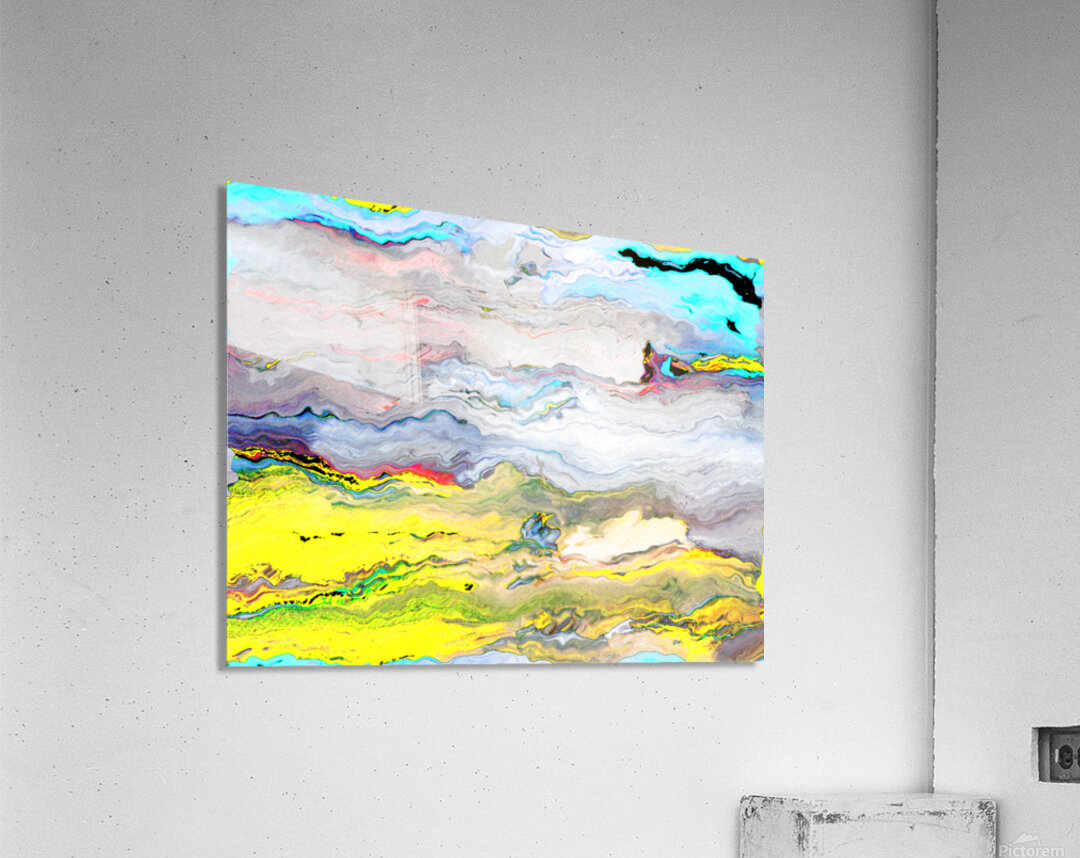 Abstract Vibrant Landscape Acrylic Print