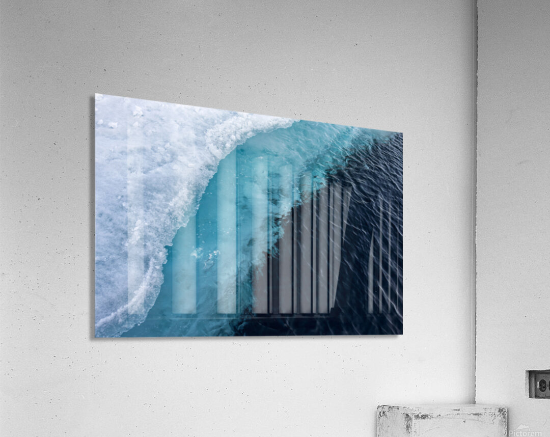 WHERE ICE MEETS MIDNIGHT Acrylic Print