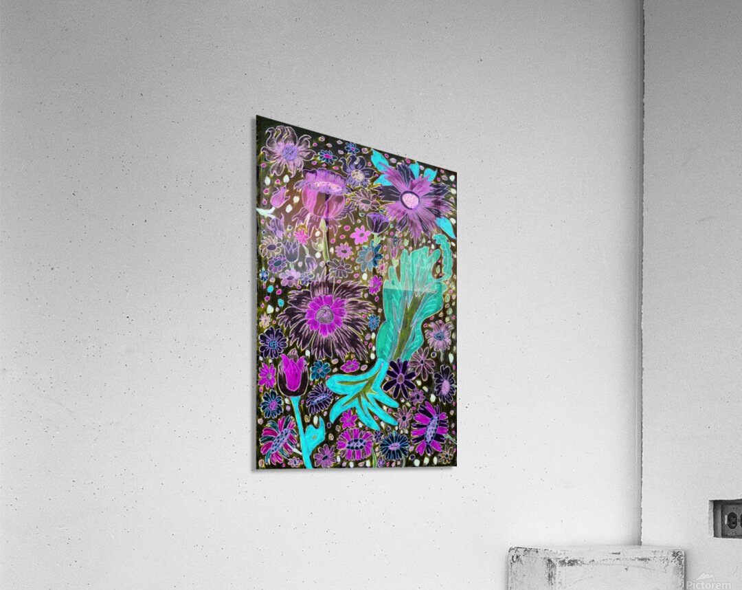 Abstract Floral Musing Acrylic Print