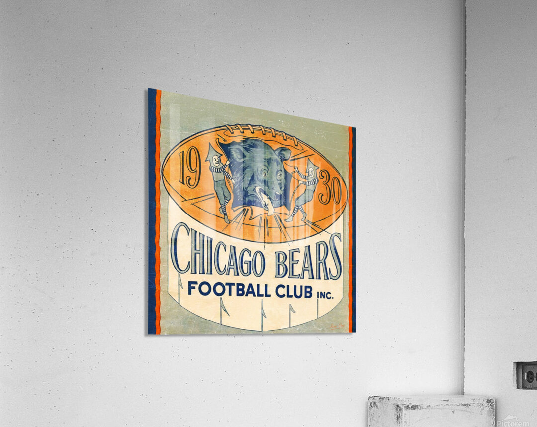 1930 Chicago Bears Football Club Art Acrylic Print