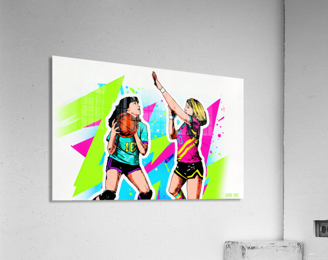 1981 Womens Basketball Art Remix Acrylic Print