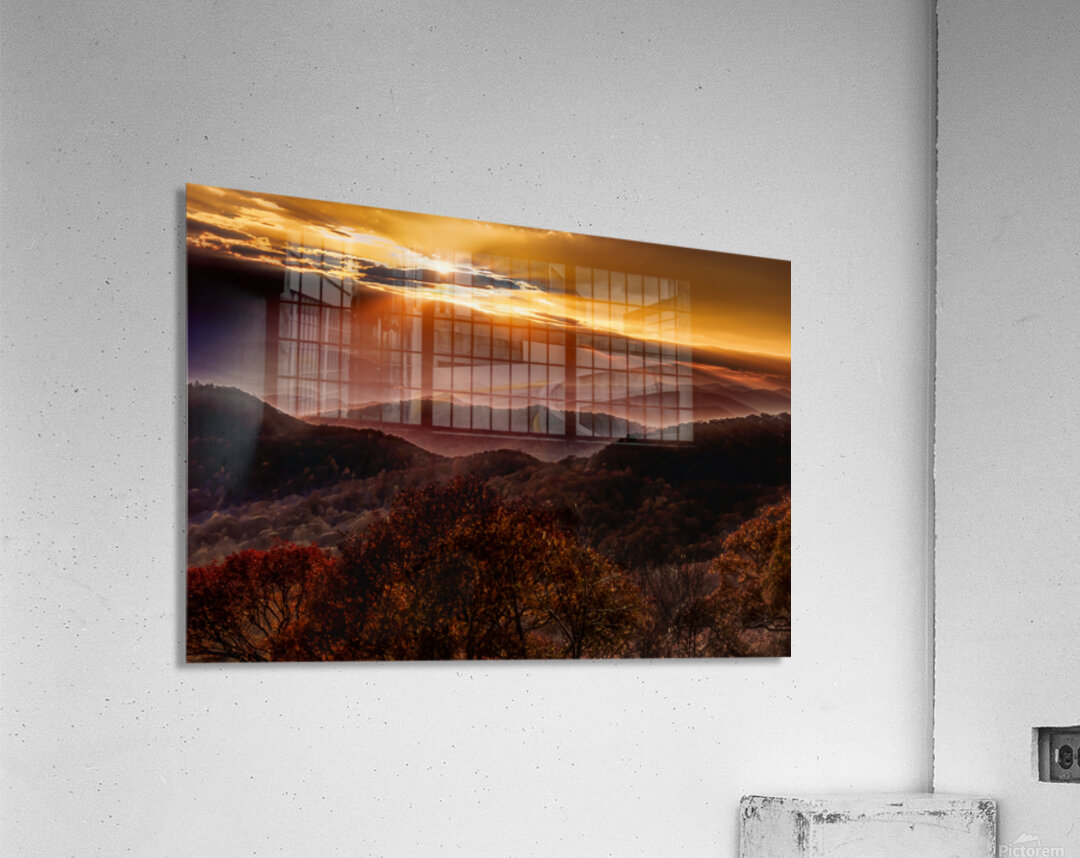 Sunbeams Over the Smoky Mountains Acrylic Print