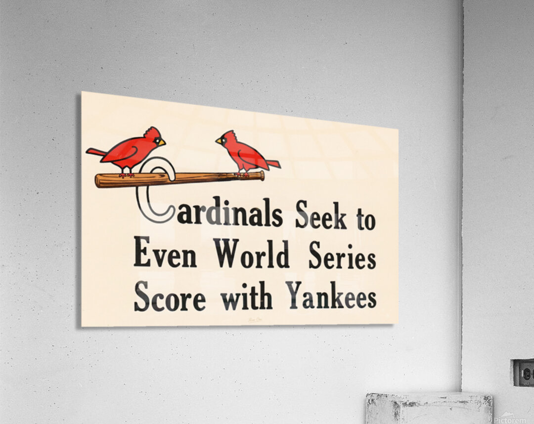 1943 St. Louis Cardinals World Series Art Acrylic Print