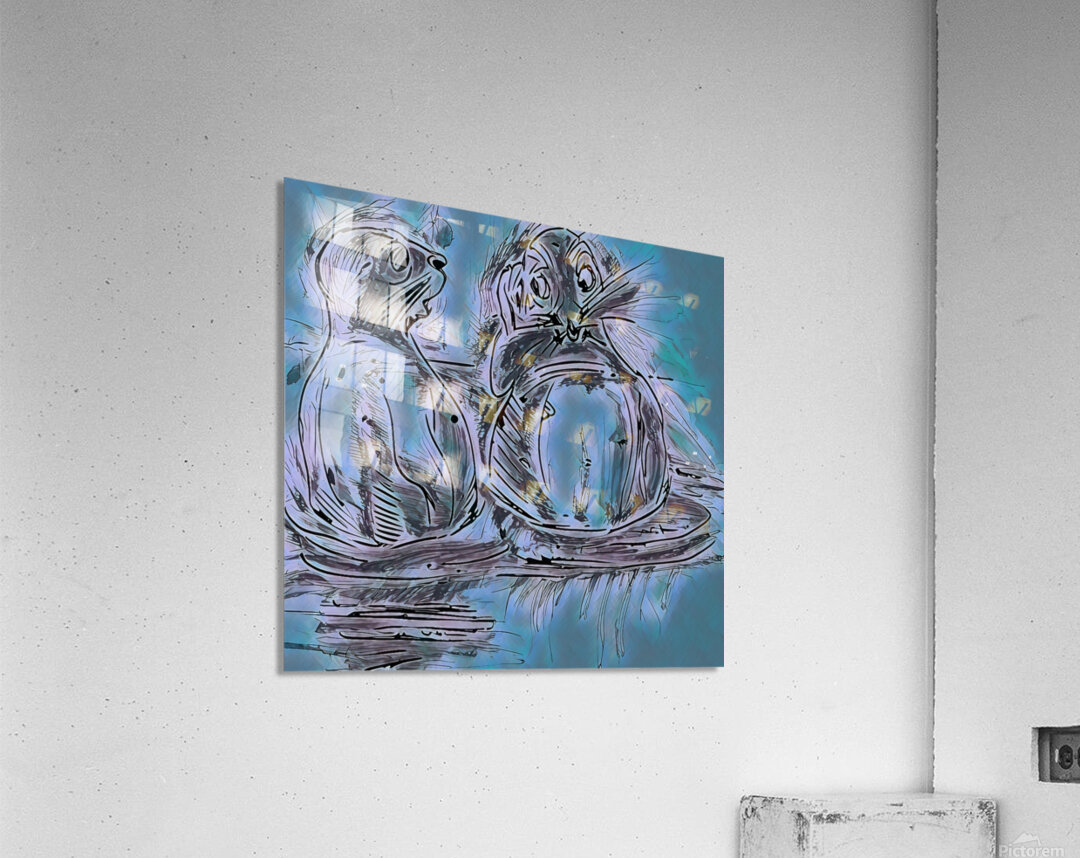 ArtXcl 309 sketch Seals Acrylic Print