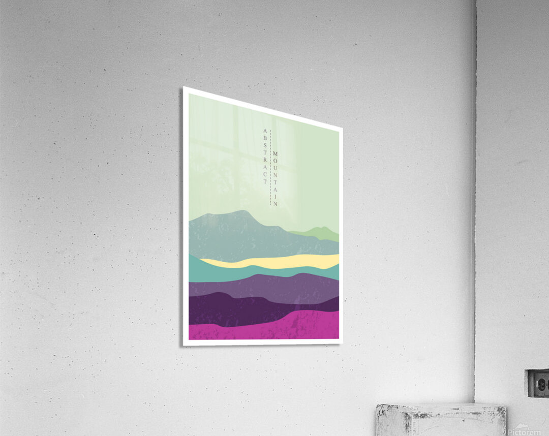 Abstract moon landscape. c Acrylic Print