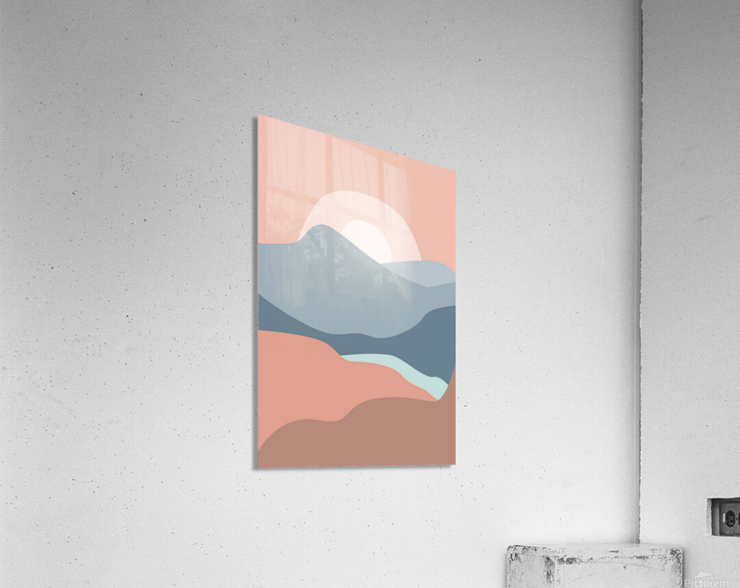 Sunset landscapes. a Acrylic Print