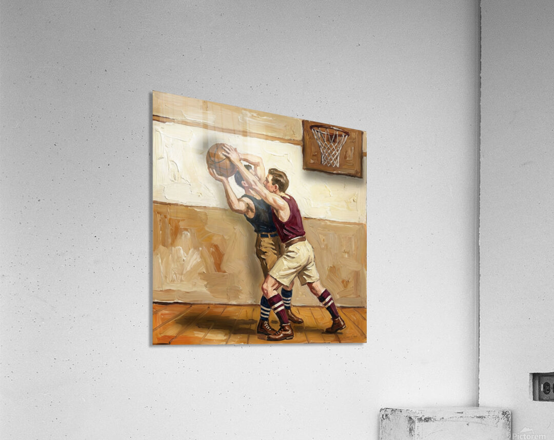 Early 1900s Basketball Players Art by Row One Brand Wall Art