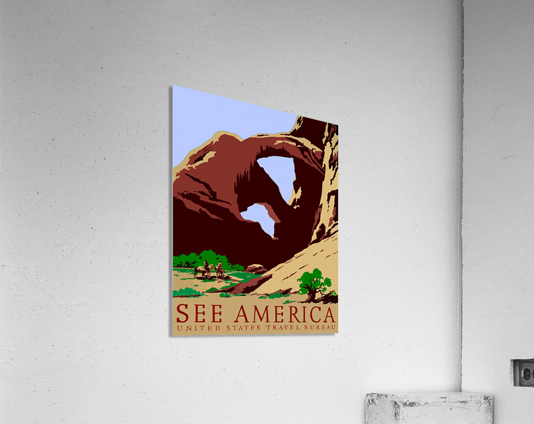 See America - Vintage Travel Acrylic Print