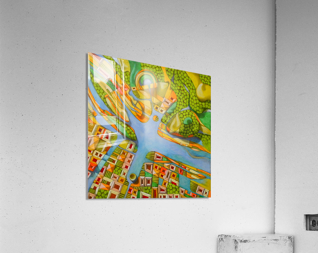 imaginary map of turin Acrylic Print