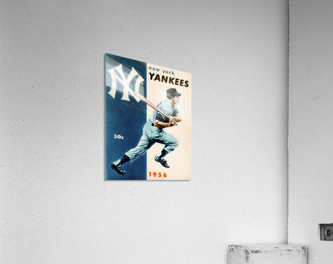 Vintage 1956 New York Yankees Baseball Art - Bob Southee by