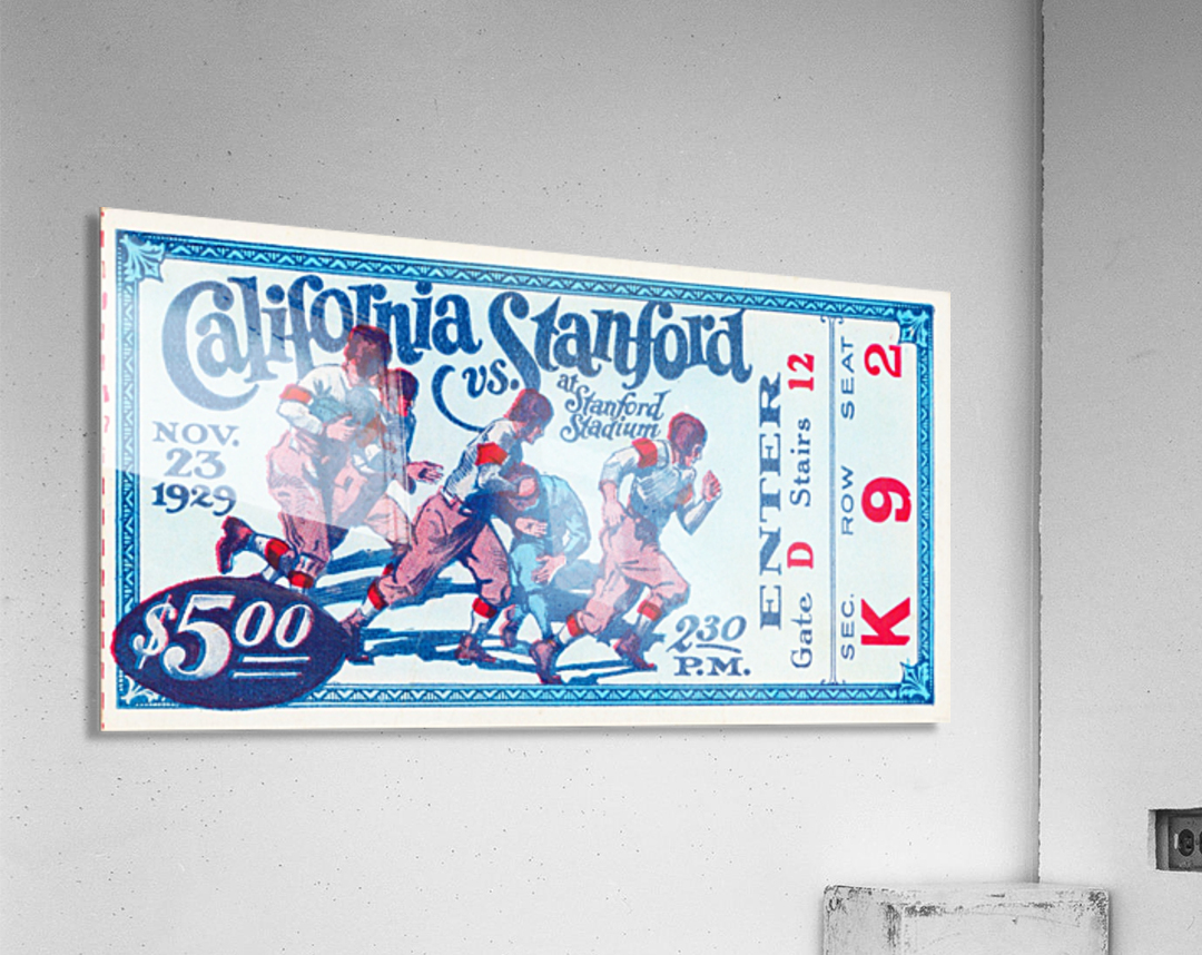 1929 California Bears at Stanford Indians Acrylic Print