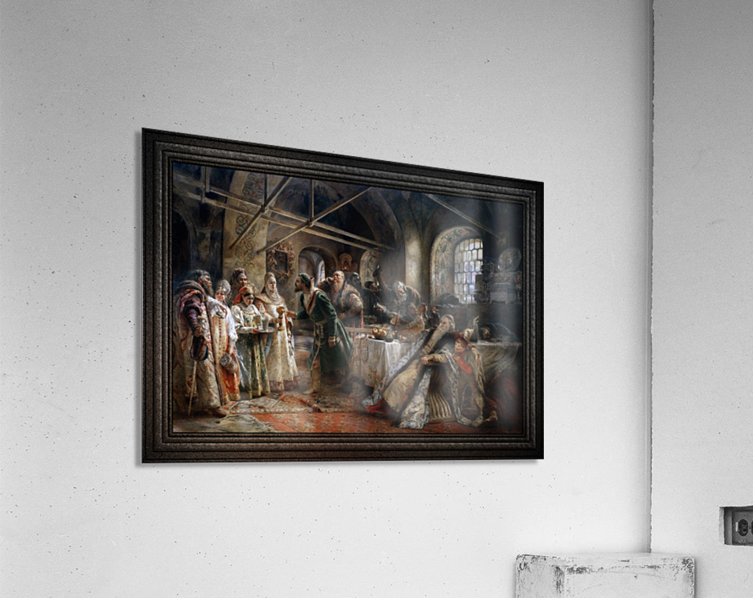 Kissing Custom by Konstantin Makovsky Acrylic Print