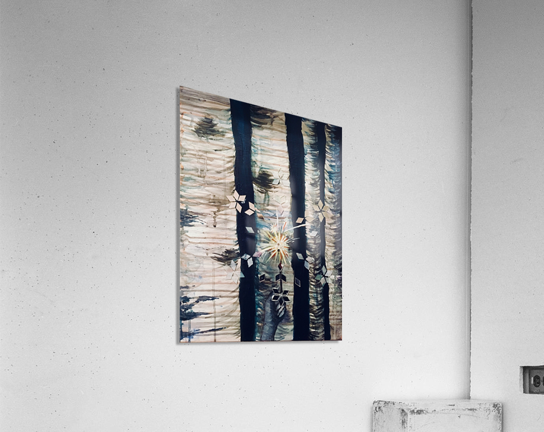 Navy Woods Acrylic Print