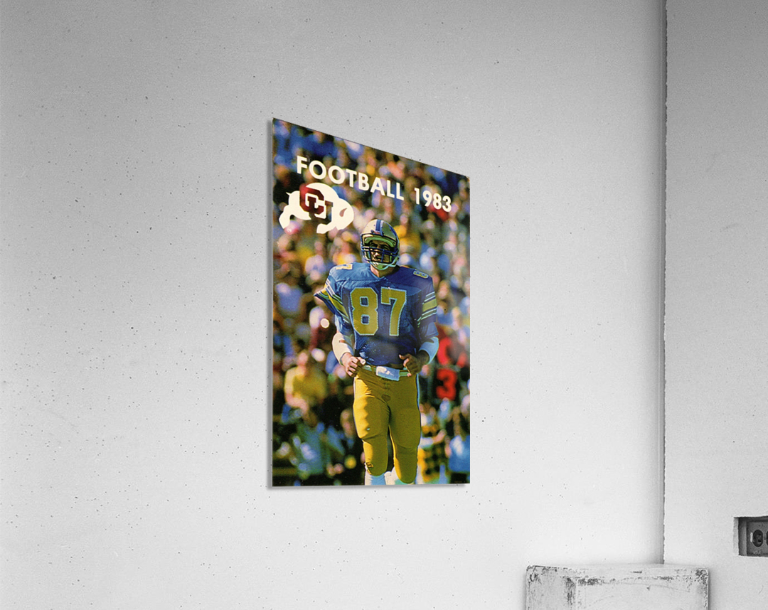 1983 College Football Art_Colorado Buffaloes Football Art Poster Acrylic Print