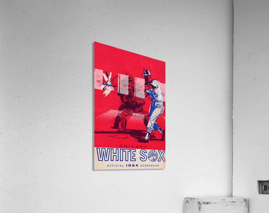 1964 Chicago White Sox Scorecard Reproduction Baseball Art Print Acrylic Print