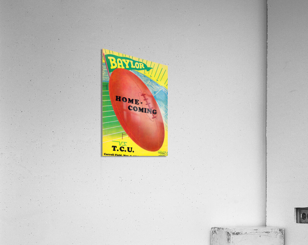 1935 Baylor Bears vs. TCU Horned Frogs Cover Art Acrylic Print