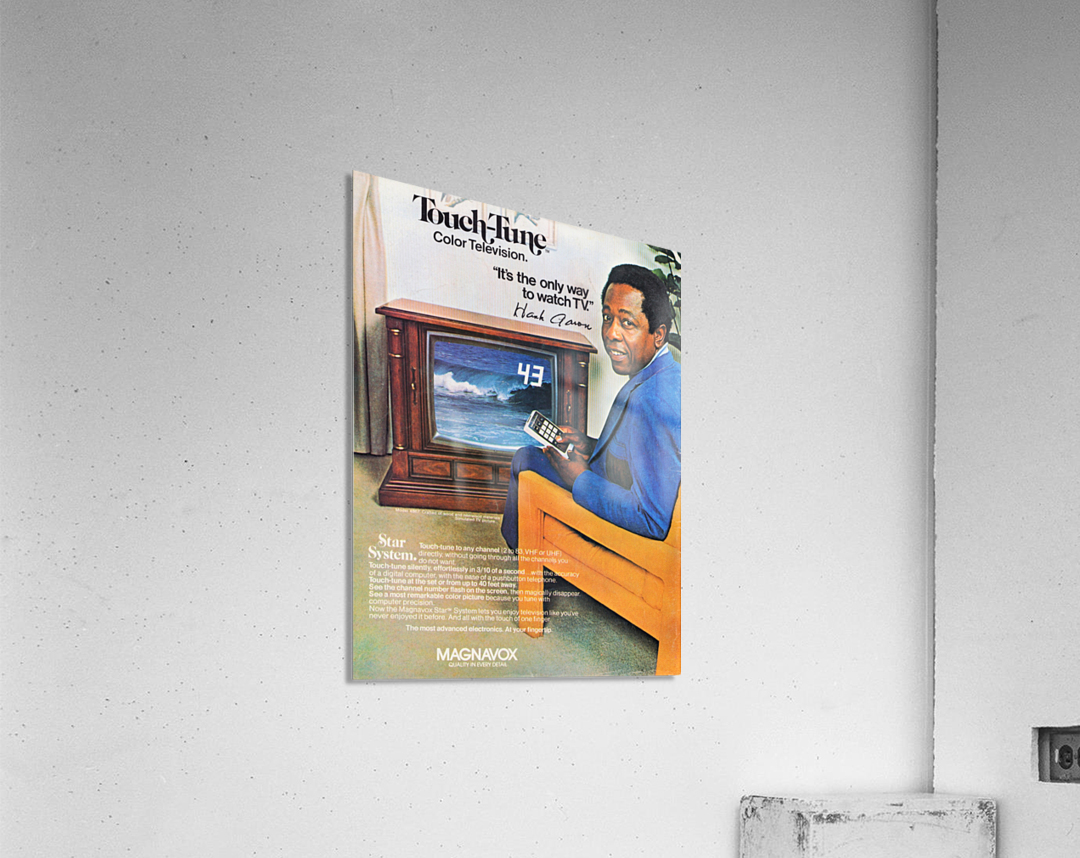 1976 Magnavox Television Hank Aaron Ad Acrylic Print