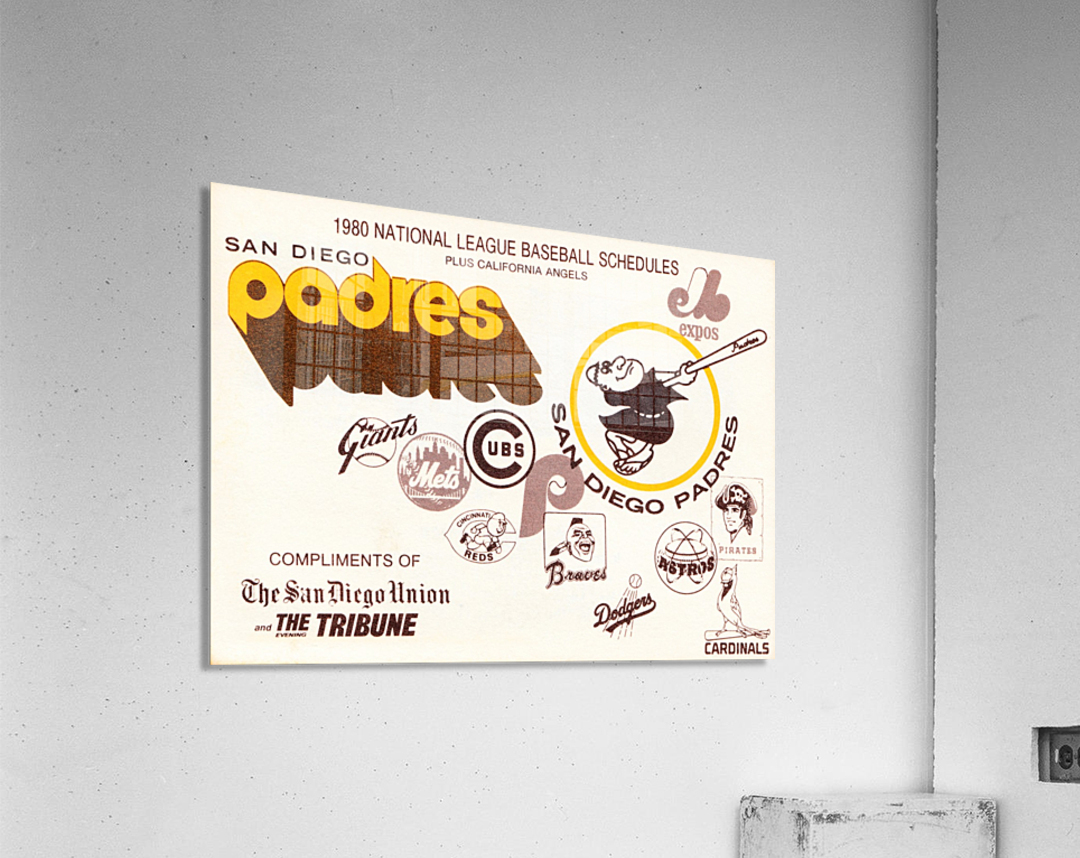 1980 san diego tribune padres schedule Acrylic Print