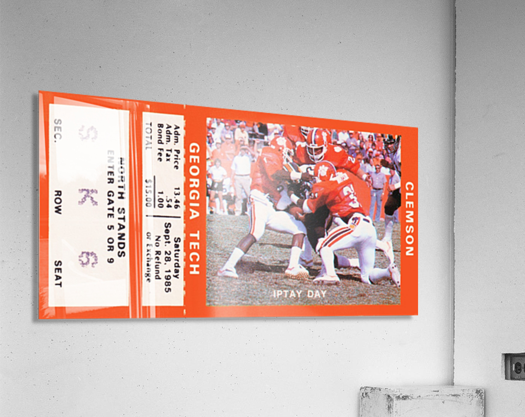 ticket retro remix sports art row one Acrylic Print