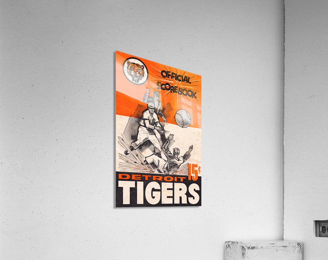 1962 Detroit Tigers Score Book Poster Acrylic Print