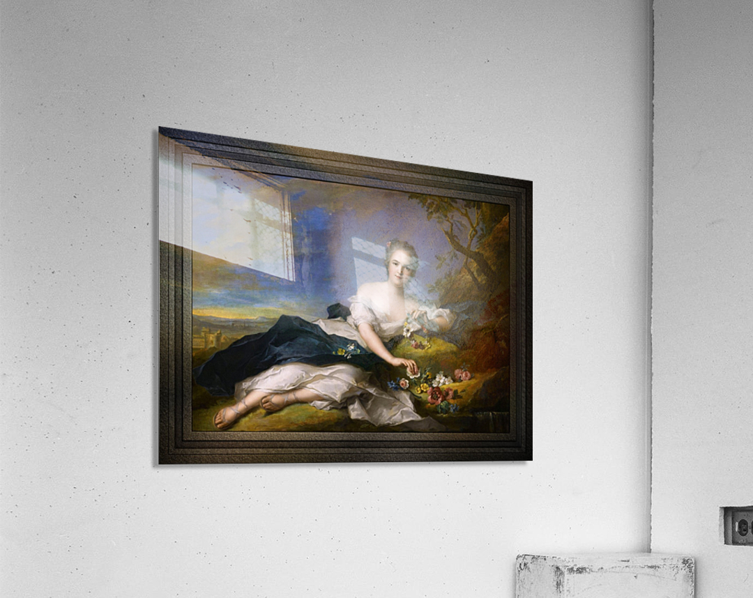 Henriette of France as Flora by Jean-Marc Nattier Old Masters Reproduction Acrylic Print