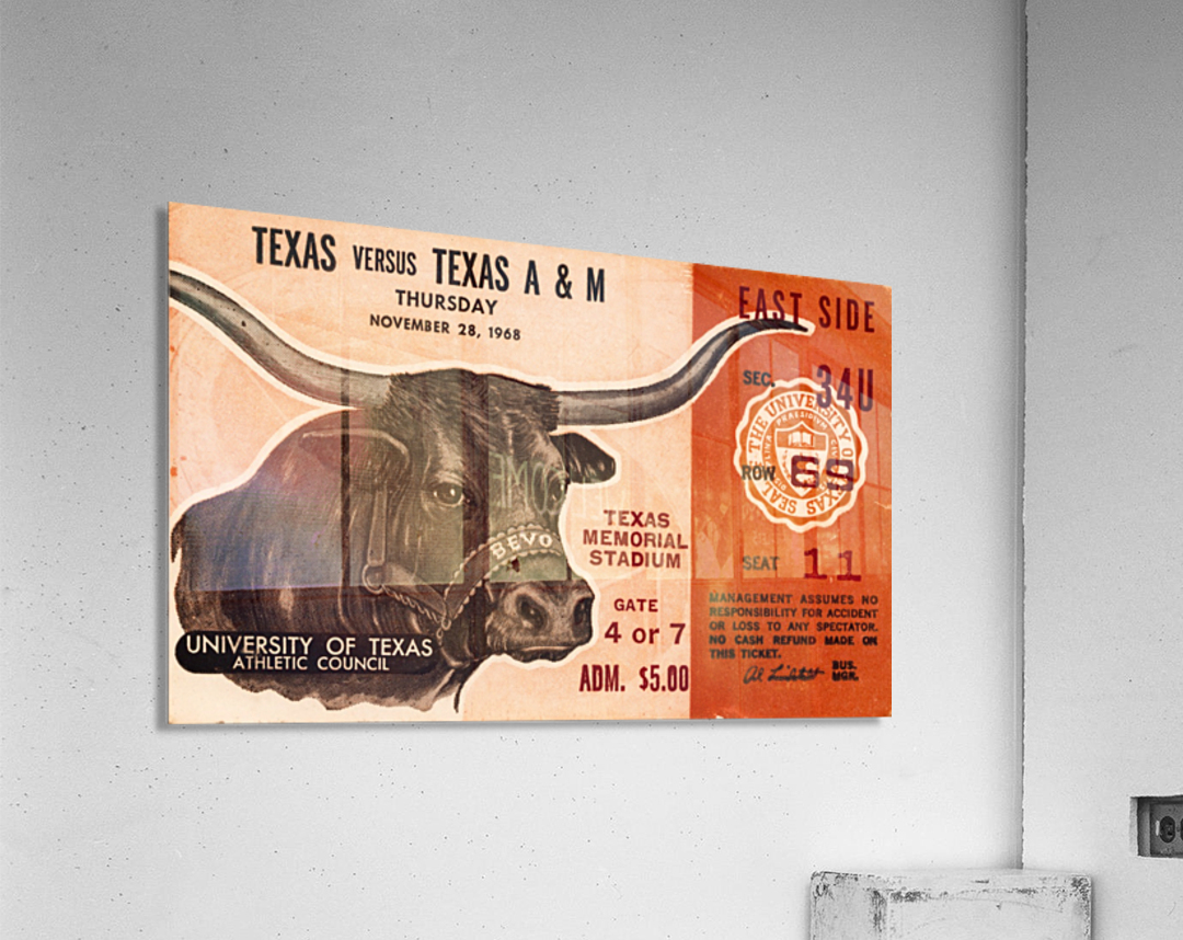 1968 Texas vs. Texas A&M Acrylic Print