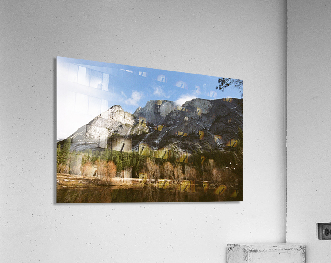 Half Dome from Mirror Lake on film Acrylic Print