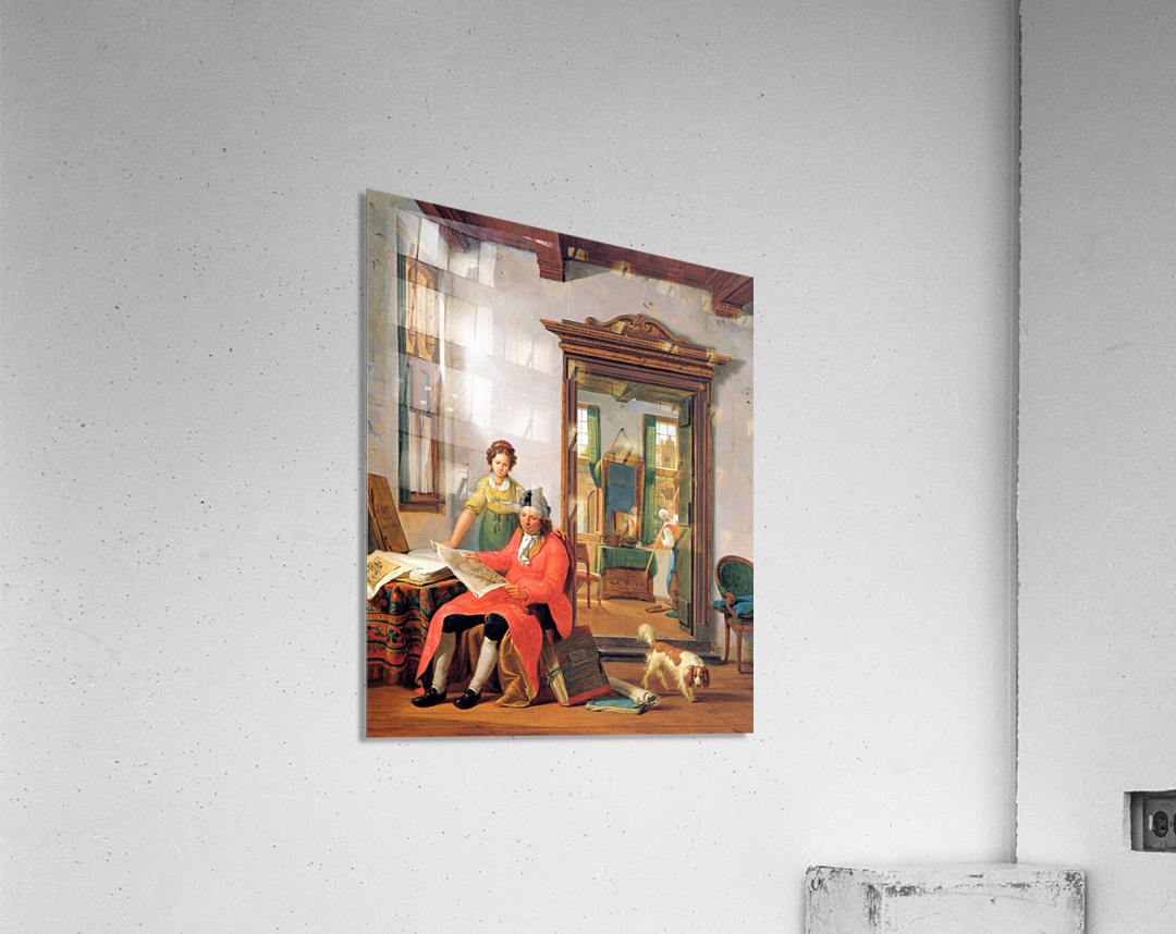 Contemplation of a drawing Acrylic Print