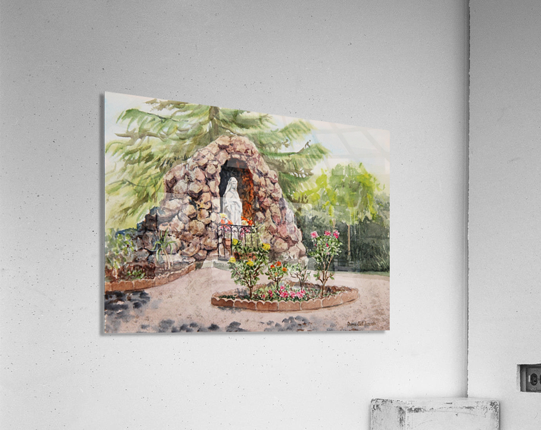 Crockett California Saint Rose Of Lima Church Grotto Acrylic Print