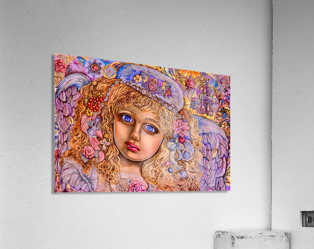 Yumi Sugai. Christmas light angel. Acrylic Print