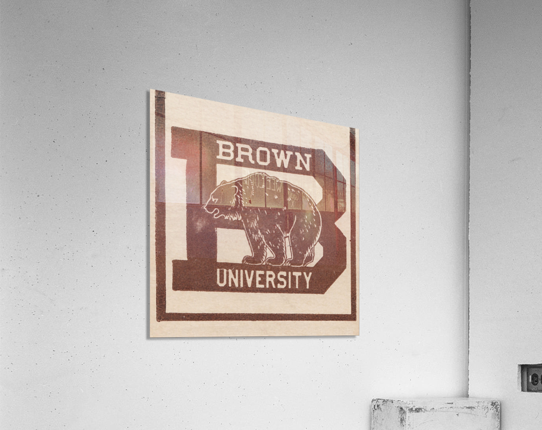 Vintage Brown University Art Acrylic Print