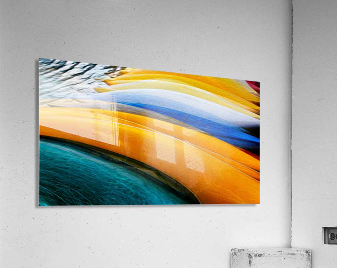 Moraine Canoes Modified Acrylic Print