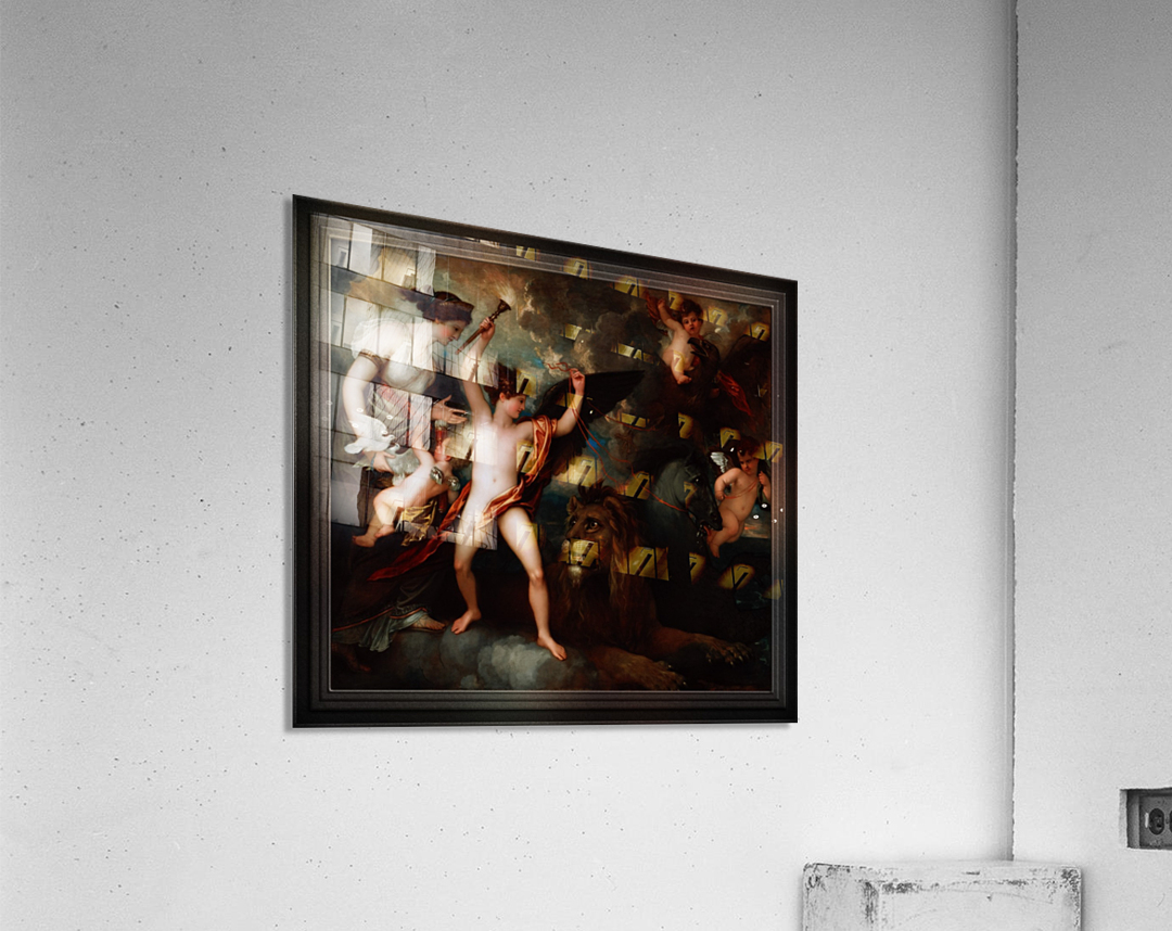 Omnia Vincit Amor by Benjamin West Old Masters Classical Fine Art Reproduction Acrylic Print