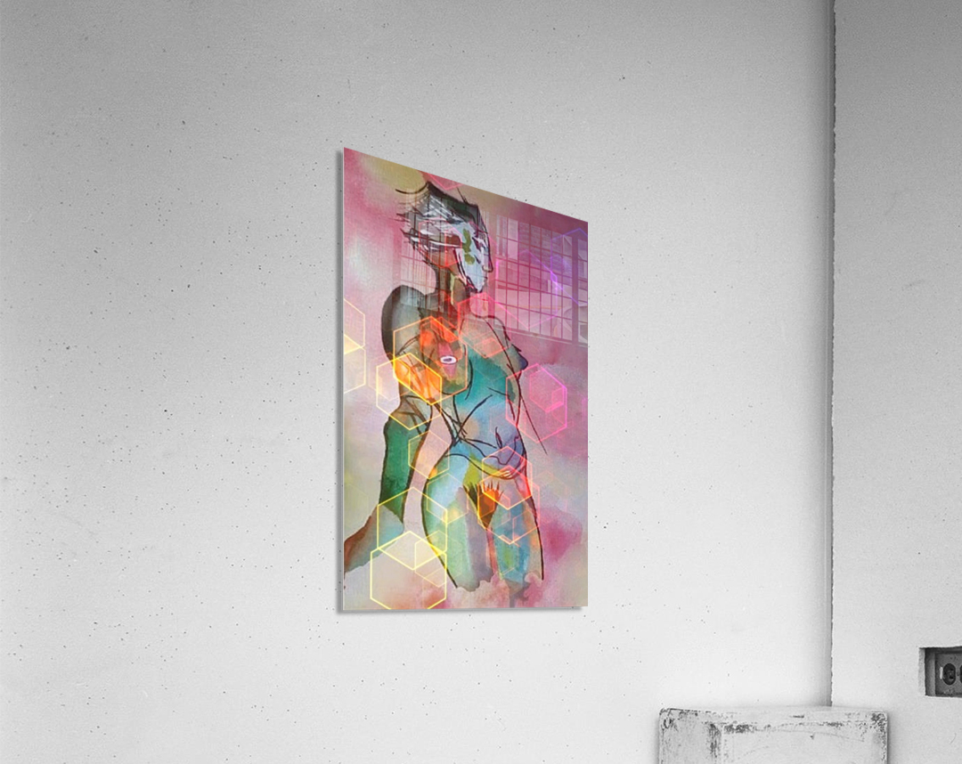 abstract woman edit 2 Acrylic Print