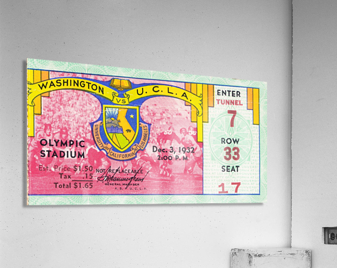 1932 Washington vs. UCLA Acrylic Print