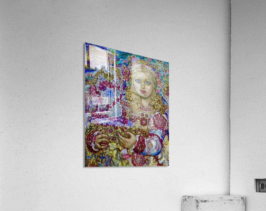 Yumi Sugai. An angel of Christmas of the Christmas cake. Acrylic Print