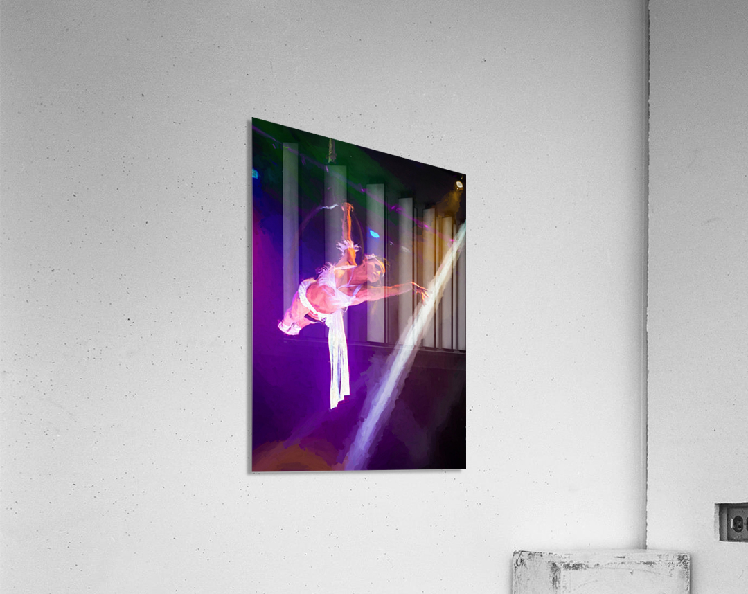 Cirque Le Noir Aerial Ring Close Oil Acrylic Print