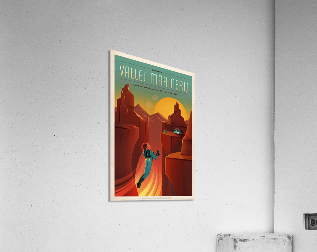 Valles marineris Acrylic Print