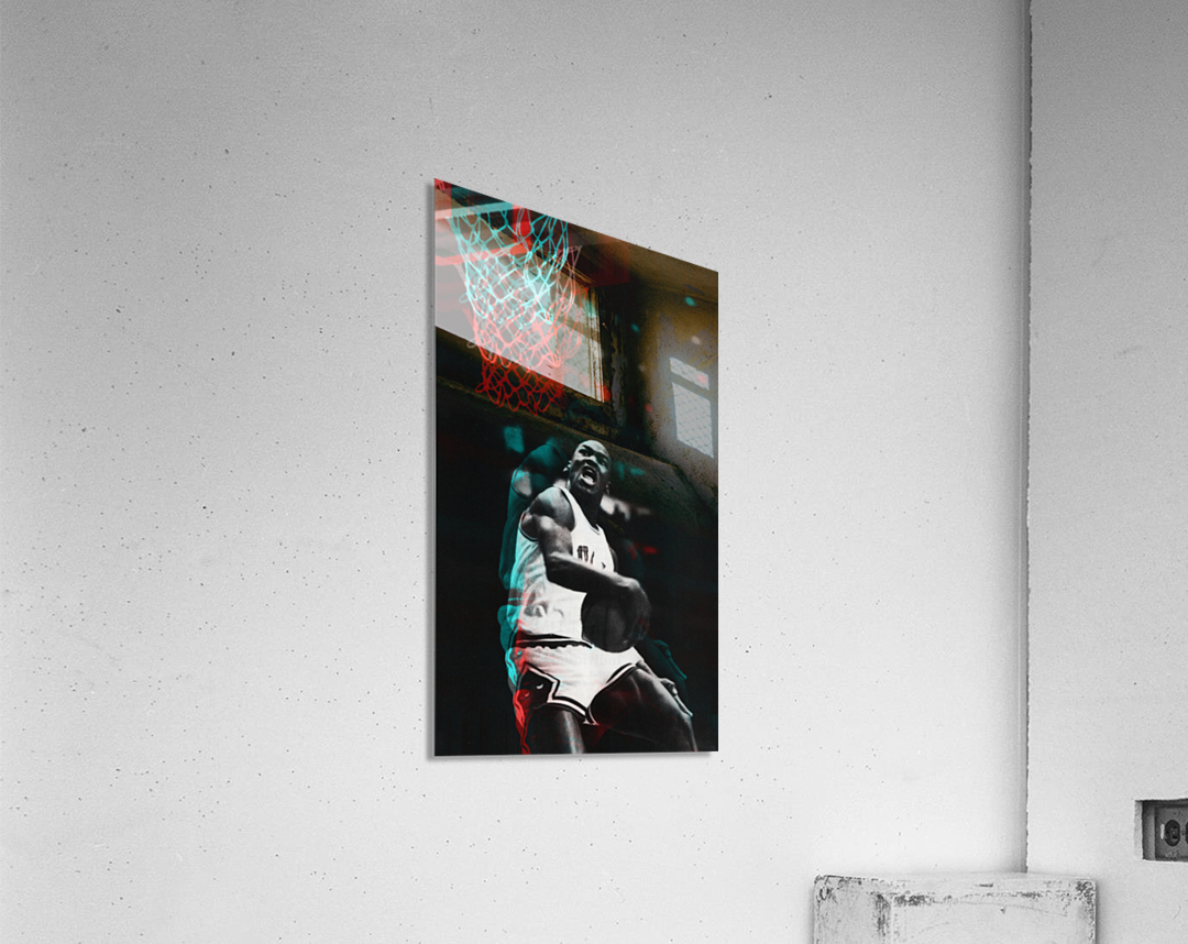 1985 Michael Jordan Art Poster Acrylic Print