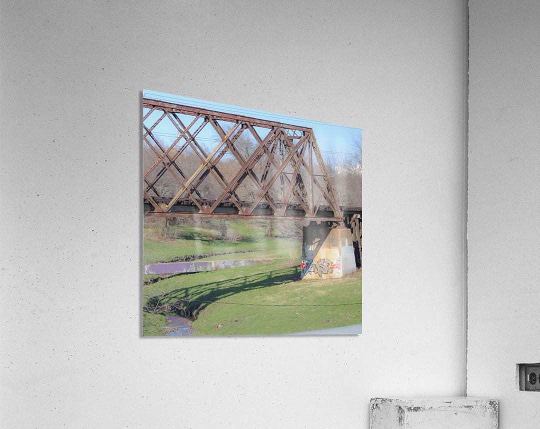 Bridging Between Town and Country Acrylic Print