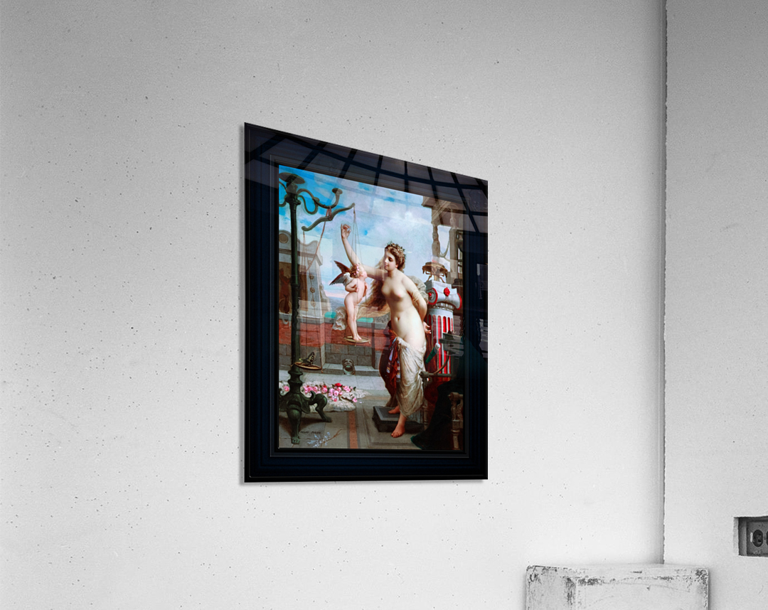 Venus Weighs Cupid Against A Butterfly by Henri-Pierre Picou Old Masters Classical Art Reproduction Acrylic Print