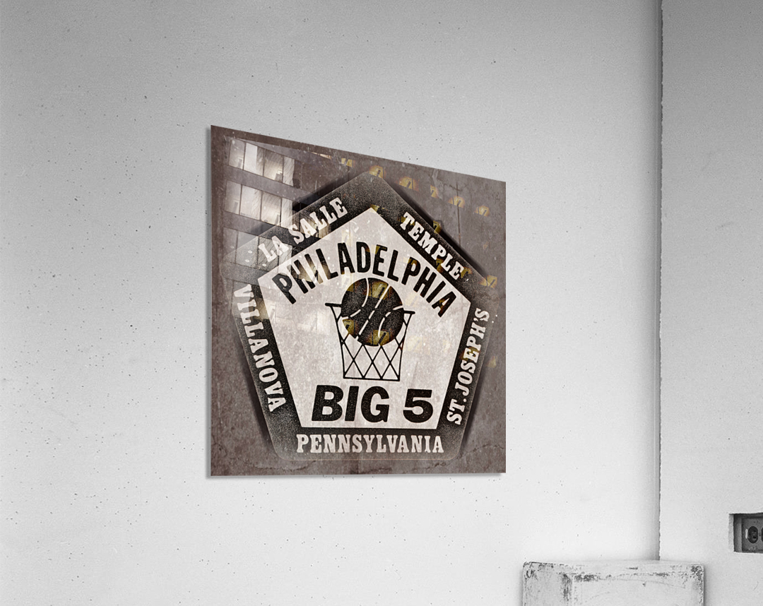 1983 Philadelphia Big 5 College Basketball Art Acrylic Print