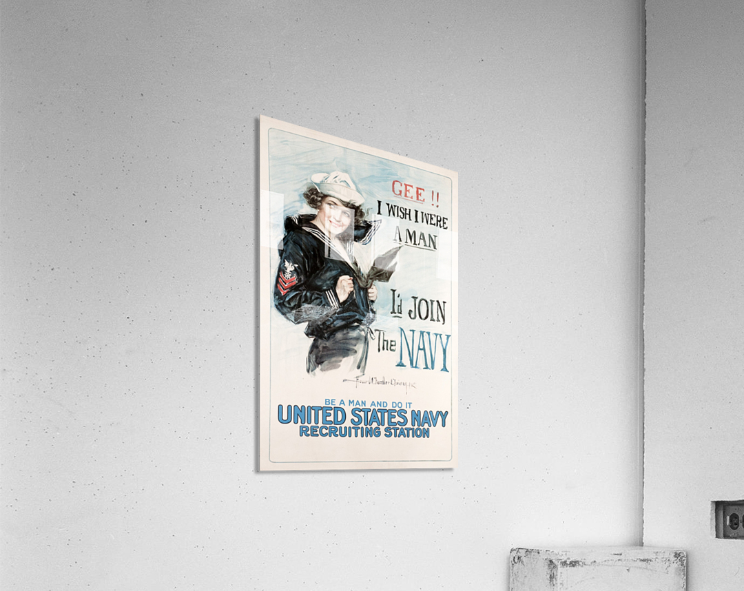 I Wish I Were a Man Original Poster Acrylic Print