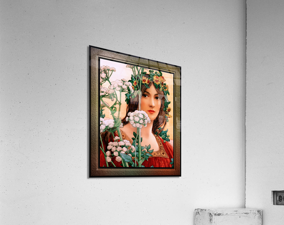 Our Lady of the Cow Parsley by Elisabeth Sonrel Wall Art Decor Acrylic Print