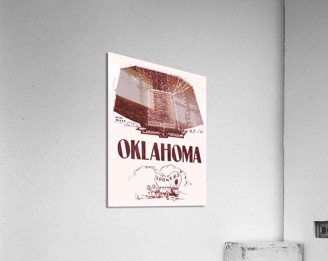 1952 Oklahoma Sooners Vintage Football Art Acrylic Print