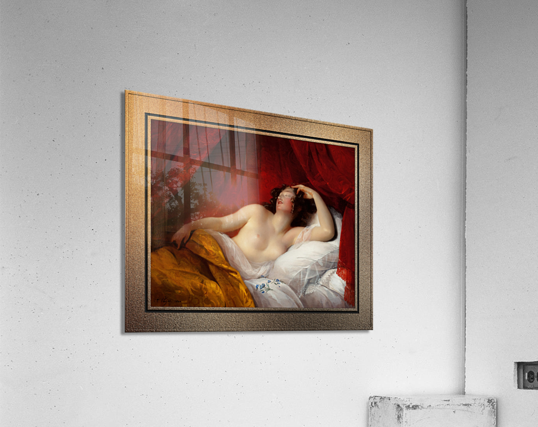 Le Sommeil by Aimee Pages-Brune Classical Fine Art Xzendor7 Old Masters Reproductions Acrylic Print
