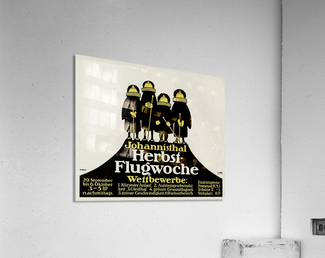 Johannisthal Herbst - Flugwoche old poster Acrylic Print