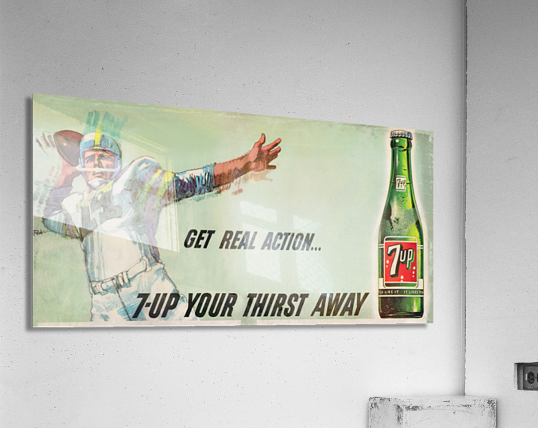 1966 7 Up Football Ad Acrylic Print